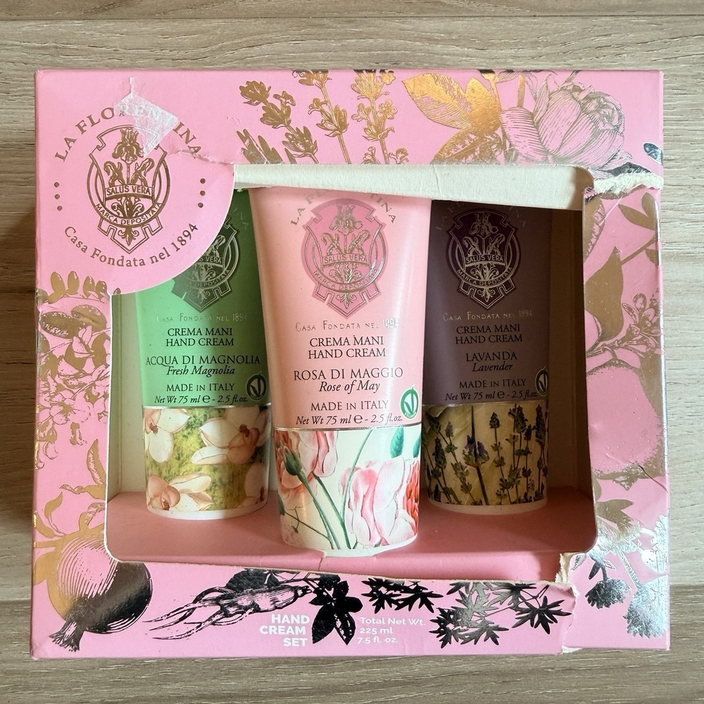 Mario Fissa La‎ Florentina Hand Cream Fresh Magnolia Rose of May Lavender 2.5 Oz